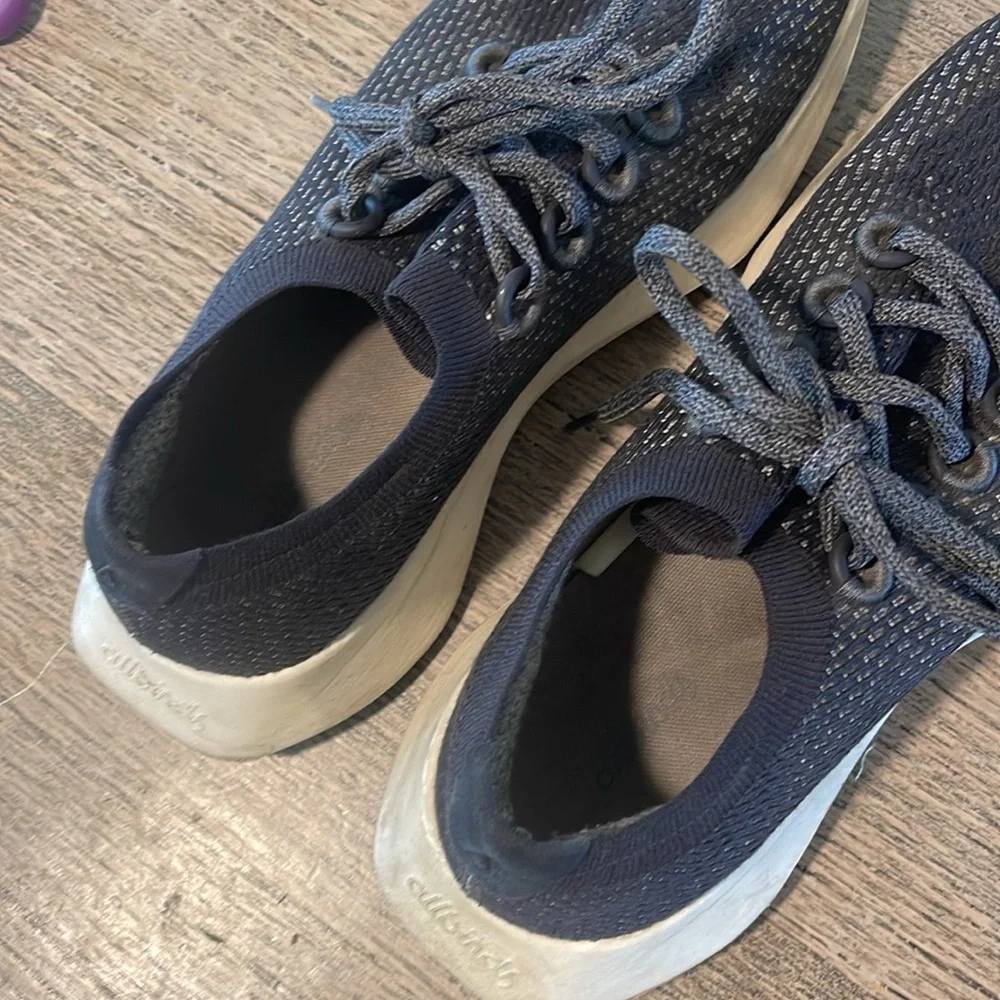 Allbirds Tree Dasher Dark Blue Knit Sneakers Men's Size‎ 9
